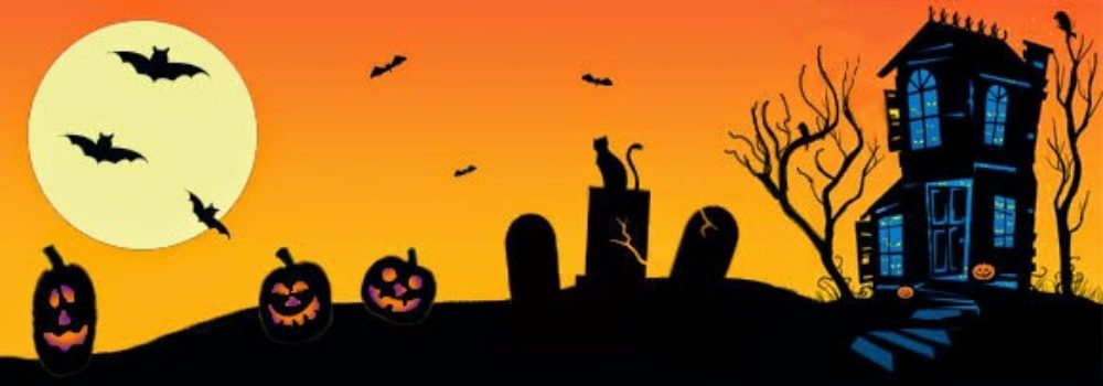 halloween clip art banner