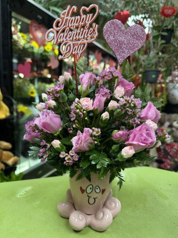 AVD Octopus - Pink Mini Roses