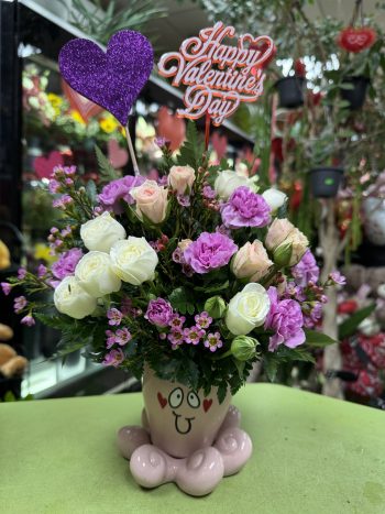 AVD Octopus - White Mini Roses